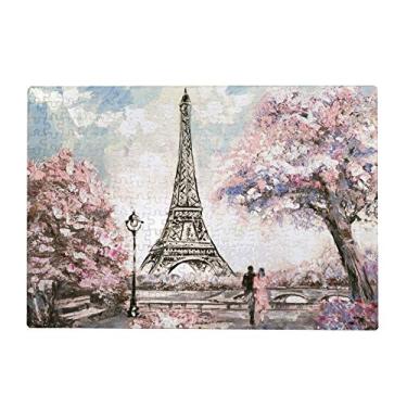 Imagem de Quebra-cabeças de 500 peças para adultos – Pintura da Torre Eiffel