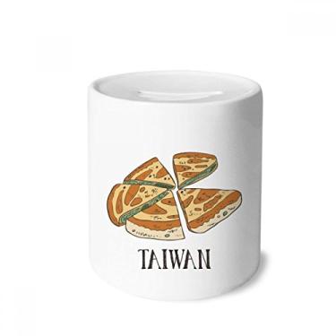 Imagem de DIYthinker Food Pizza Taiwan Caixa para dinheiro de viagem de cerâmica porta-moedas presente de cofrinho