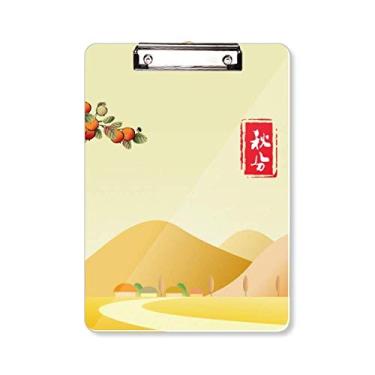 Imagem de Autumnal Equinox Twenty Four Solar Term Prancheta Pasta Bloco de Escrita Placa de Apoio A4
