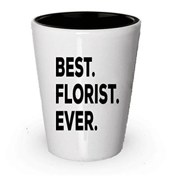 Imagem de Copo de tiro Florist – Melhor florista de todos os tempos – Presente de florista – Presente para floristas – Conjunto de caixa de cesta – Aniversário e Natal – Ideia de presente atenciosa (1)