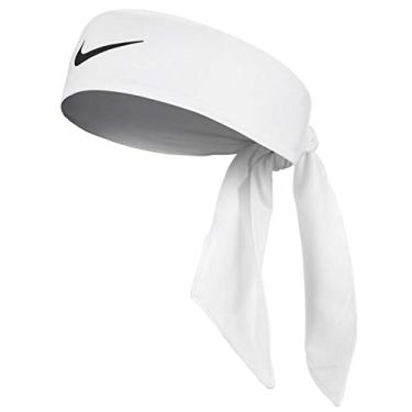 Imagem de Gravata Nike Dri-Fit Fury absorve o suor – Unissex, Branco