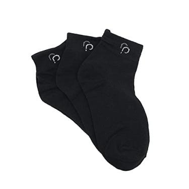 Imagem de Meia Kit 3 Pares Unissex Cano Curto Com Punho Básico Confort 004RPWC