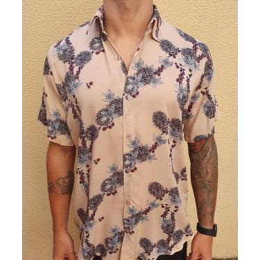 Imagem de Camisa De Crepe Viscose - Arco Florido - Fire Beach Wear