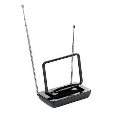 Imagem de Antena Interna Analógica/Digital TV/UHF/VHF/FM, One for all, Preto