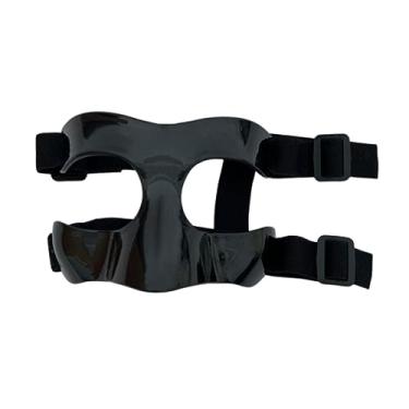 Imagem de Dynwave Protetor de nariz para nariz quebrado protetores faciais com máscara de cobertura facial acolchoada protetor de nariz para esportes para treino, Meia Armação