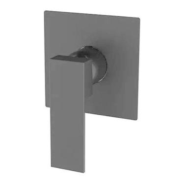 Imagem de Acabamento Quadrado P/ Base Monocomando Chuveiro Deca Preto