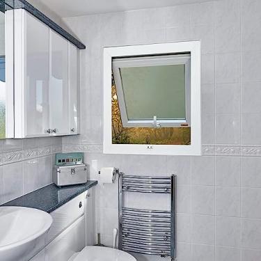 Imagem de Janela de PVC Maxim-Ar 80x80cm com Vidro Mini Boreal ETEC Brimak Branco