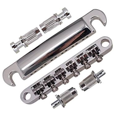 Imagem de Peça traseira B Baosity de rolos de liga de zinco para peças de guitarra elétrica LP EPI de 12 cordas, prata