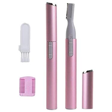 Imagem de DEPILADOR E APARADOR DE PELOS FEMININO DEPILAÇÃO PORTATIL DE ROSTO, SOBRANCELHA, VIRILHA E AXILA A PILHA