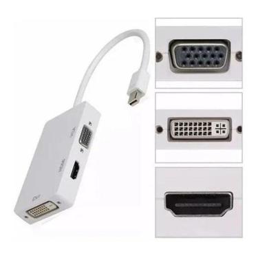 Imagem de Conversor Display Port Para Dvi Hdmi Vga - Branco