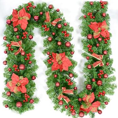 Imagem de Belas Guirlandas de outono para porta da frente, a bateria, guirlanda de natal criativa com luz led de 7,5 m/25 pés, guirlanda para decoração de lareira diverso