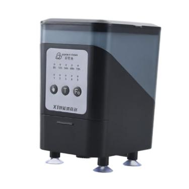 Imagem de Gralara Alimentador automático de peixes Aquário Alimentador de peixes Dispensador automático Alimentador de peixes de férias, sem display digital