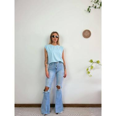 Imagem de Camiseta Aveloz Feminina Muscle Tee Azul Claro