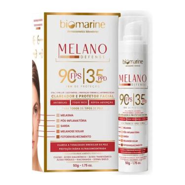 Imagem de Biomarine Melano Defense Protetor e Clareador de Manchas Fps 90 50g