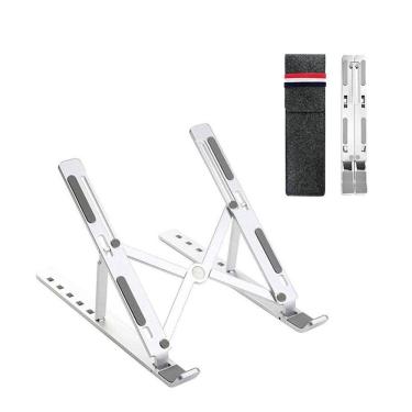 Imagem de Suporte ajustável de alumínio dobrável do suporte do portátil para 10-15.6