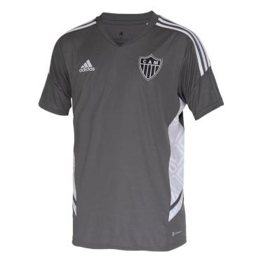 Imagem de Camiseta Adidas Treino Atletas Atlético Masculino - Cinza-Masculino