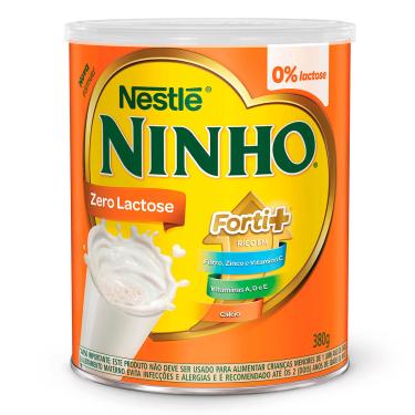Imagem de Composto Lácteo Ninho Forti+ Zero Lactose com 380g 380g