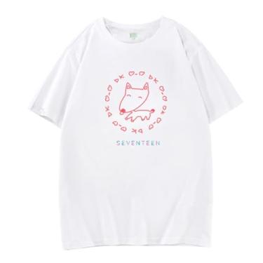Imagem de Camiseta Seventeen Japan Dome Tour Concert Star Style Support Camiseta estampada algodão camisetas tamanho grande, Dk, G