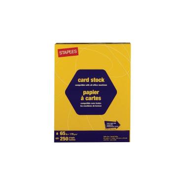 Imagem de Papel de cartolina Staples 862159 Brights 65 lb 250 folhas