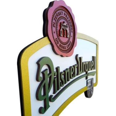 Imagem de Placa Decorativa Pilsnerurquell Em Alto Relevo 44cm - Talharte