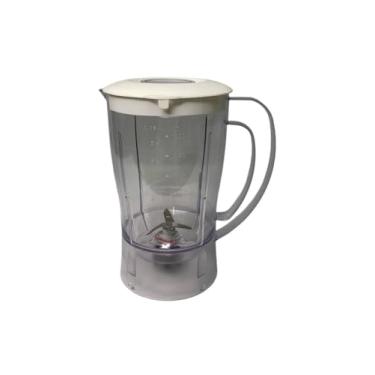 Imagem de Copo De Liquidificador Tampa Branca Plástico 1500 ml