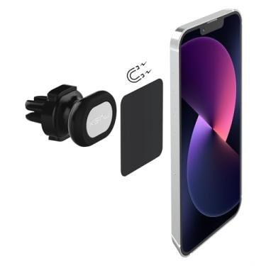 Imagem de Kenu Suporte magnético para carro de telefone para ventilação de ar - Suporte portátil para celular - Rotação de 360 graus - 6 ímãs poderosos com 1 placa de aço reutilizável - Use com iPhones, Samsung