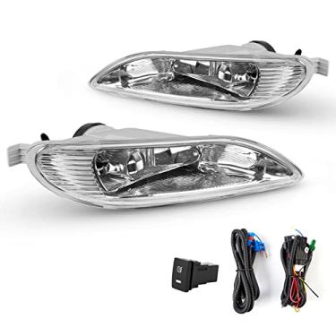 Imagem de WEZEMLIGHT Faróis de neblina compatíveis com Toyota Solara 2005-2008 Toyota Corolla 2002-2004 Toyota Camry com lâmpadas de halogêneo 9006 12V 55W incluídas kit de interruptor e fiação - 1 conjunto