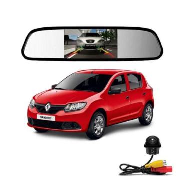 Imagem de Camera De Re Tartaruga Retrovisor Com Tela Sandero - Importado