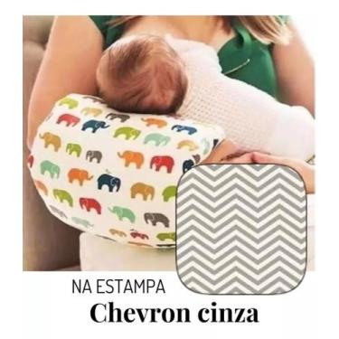 Imagem de Almofada de Braço e Colo Amamentação e Descanso em Algodão - Nathalia 