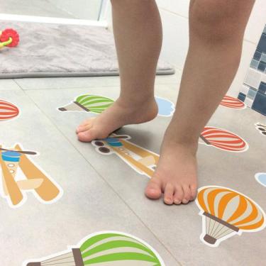 Imagem de Adesivo Piso de Banheiro Antiderrapante Baloes Infantil 14un - Quartin