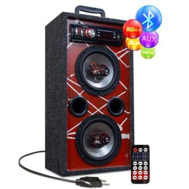 Imagem de Caixa Som Bluetooth Usb Ativa Residencial Falante Bravox 6 - OESTESOM