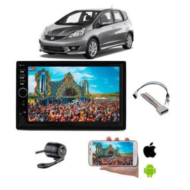 Imagem de Mp5 Multimidia Moldura 2 Din Honda Fit 2004 Ate 2014 +camera - Sp. Rep