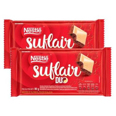 Imagem de Kit 2 Chocolate Nestlé Suflair Duo 80g