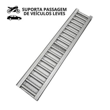 Imagem de Grelha Pluvial Inox304 10x50 Reforçada modelo Tubinho e Tela - Ficone 