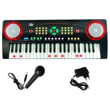 Imagem de Teclado Infantil Custom Kids 44 teclas c/ microfone CKKB44 BK - Custom
