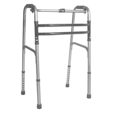 Imagem de Andador Para Idoso Ortopédico Dobrável 3 Barras Alumínio Articulado - 