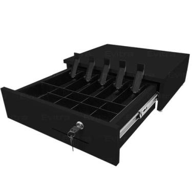 Imagem de  Gaveta Caixa Para Dinheiro Separador De Notas Moeda Checkout com 14 D