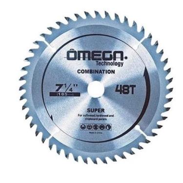Imagem de Disco Serra Circular 184mm 7.1/4 Pol 48d Furo 20mm Madeira - OMEGA