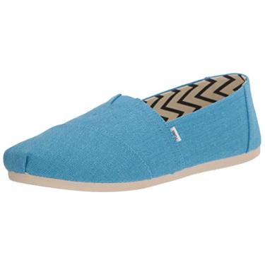 Imagem de TOMS Mocassim feminino Alpargata, azul ilha, 38, Ilha azul, 38