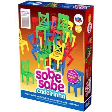 Imagem de Jogo Sobe Sobe Cadeirinhas para Empilhar Divertido Pakitoys
