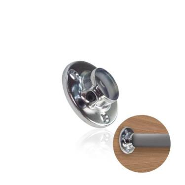 Imagem de Suporte Lateral Redondo Para Tubo Cabideiro Com Trava - Hardt