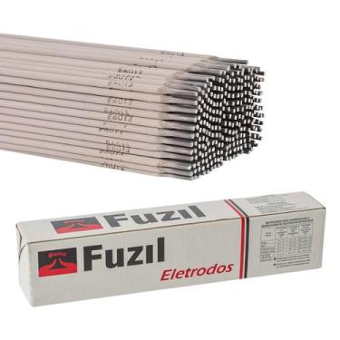 Imagem de Kit 5KG Eletrodo Aço Carbono Aws E6013 4mm X 350mm Solda Leve Fuzil