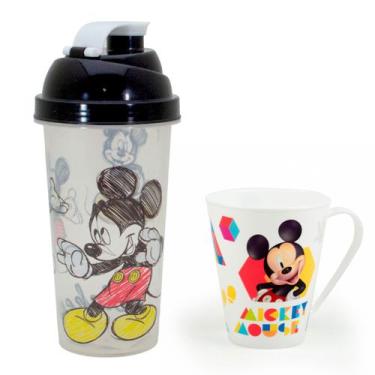 Imagem de Kit Escolar Shakeira Infantil 580 ML e  Caneca Infantil de Plástico 36