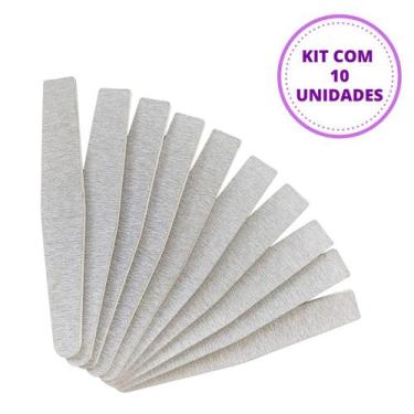 Imagem de Kit 10 Lixas Banana Bananão Unha De Gel Acrílico Caixão Oval - Lt07 It