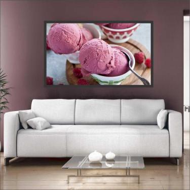 Imagem de Quadro Decorativo Sorveterias Sorvete Gourmet Com Moldura TT01 - Vital