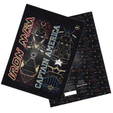 Imagem de Pasta Iron Man e Capitão América Sem Lombo Oficial Dac, Preto