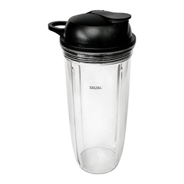 Imagem de Veterger Copo de peças de reposição com tampa para viagem, compatível com NutriBullet Blender Combo, NutriBullet Pro 1000 e NutriBullet Select 2.0 (947 g)