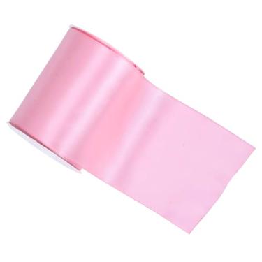 Imagem de YAMA Fita de cetim de dupla face rosa, 10 cm e 5 metros, ótima para artesanato, laços, buquê de flores, casamento, decoração de casa, embrulho de presente