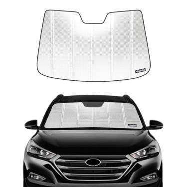 Imagem de Pigenius Para-brisa para Hyundai Tucson 2016-2018. Película de alumínio refletiva de atualização de 2024 para proteção interna máxima