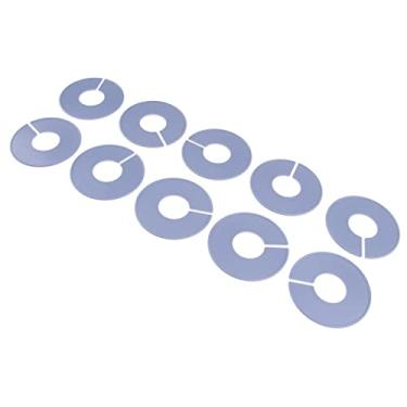 Imagem de YsXoWiui 10 Unidades de Classificação de Cabide de Roupas, Divisórias de Tamanho, Lojas de Roupas, Armário de Guarda-roupa, Cinzento